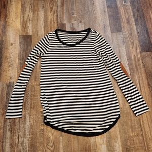 Striped Shirt With Elbow Patches